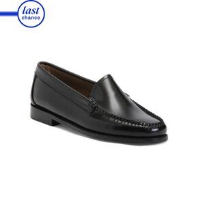 GH BASS Black Leather Whitney Venetian Loafers